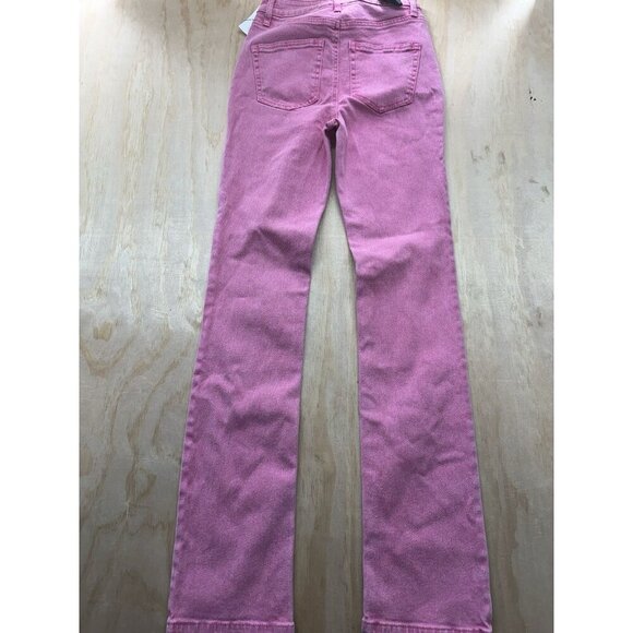 AFRM Heston Pink Jeans 24 High Rise Straight Leg NWTs - Picture 5 of 6